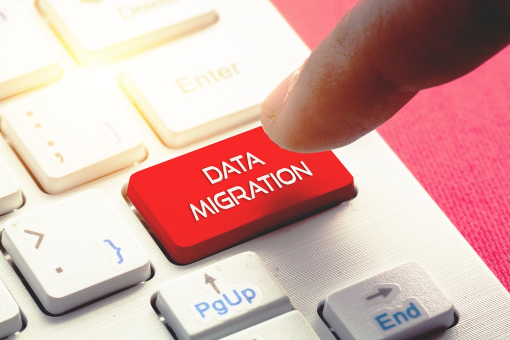 Data Center Migration button on keyboard