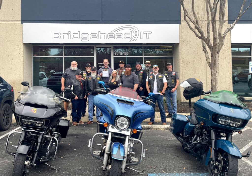Bridgehead IT's Chris Brandvik Group Photo Supporting Combat Veterans